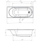 Акриловая ванна Creto Solly 170х70 18-17070 без гидромассажа