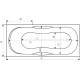 Акриловая ванна Creto Etna 170х75 1-1134 без гидромассажа