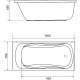 Акриловая ванна Creto Classio 150х70 10-15070 без гидромассажа