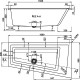 Акриловая ванна Vagnerplast Cavallo 160x90 L VPBA169CAV3LX-04 без гидромассажа