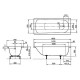 Стальная ванна Kaldewei Eurowa 311 160x70 119712030001 без отверстий под ручки