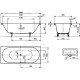 Стальная ванна Kaldewei Classic Duo 110 180х80 291000013001 с покрытием Easy-clean