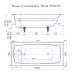 Чугунная ванна Delice Biove 170x75 DLR220509R с ручками без антискользящего покрытия