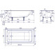 Чугунная ванна Delice Parallel 150x70 DLR220503RB-AS с черными матовыми ручками с антискользящим покрытием