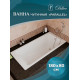 Чугунная ванна Delice Parallel 180x80 DLR220506RB-AS с черными матовыми ручками с антискользящим покрытием