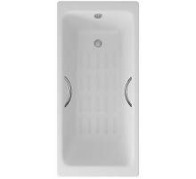 Чугунная ванна Delice Parallel 170x80 DLR220502R-AS с ручками с антискользящим покрытием