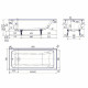 Чугунная ванна Delice Parallel 160x70 DLR220504-AS без отверстий под ручки с антискользящим покрытием