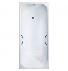 Чугунная ванна Delice Aurora 150x70 DLR230603R с отверстиями под ручки без антискользящего покрытия