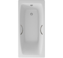 Чугунная ванна Delice Repos 150x70 DLR220507R с ручками без антискользящего покрытия