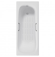 Чугунная ванна Delice Continental 150x70 DLR230612R-AS с отверстиями под ручки с антискользящим покрытием