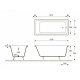 Чугунная ванна Delice Level 170x75 DLR230602R с отверстиями под ручки без антискользящего покрытия