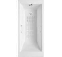 Чугунная ванна Delice Eclat 170x70 DLR230621R-AS с отверстиями под ручки с антискользящим покрытием