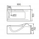Акриловая ванна Gemy 181х92 G9055 O L с гидромассажем