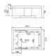 Акриловая ванна Gemy 181х121 G9061 K R с гидромассажем