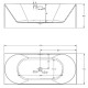 Акриловая ванна Abber AB9281 170х75 без гидромассажа