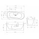 Акриловая ванна Abber 170х78 AB9494-1.7 без гидромассажа