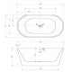 Акриловая ванна Abber 160х75 AB9320-1.6 без гидромассажа