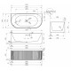 Акриловая ванна Abber 170х80 AB9416-1.7 без гидромассажа