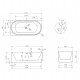 Акриловая ванна Abber 170х80 AB9438-1.7 L без гидромассажа