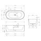 Акриловая ванна Abber AB9325-1.7 170х80 без гидромассажа