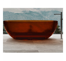 Ванна из полиэфирной смолы Abber Kristall 170х75 AT9703Opal Коричневая без гидромассажа