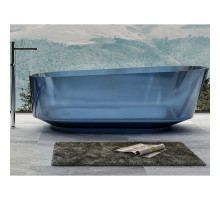 Ванна из полиэфирной смолы Abber Kristall 170х80 AT9706Saphir Синяя без гидромассажа