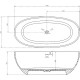 Ванна из искусственного камня Abber Stein 165x78 AS9620-1.6 без гидромассажа