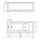 Акриловая ванна Aquatek Eco-friendly Мия 180x80 MIY180-0000001 без панелей, каркаса и слив-перелива