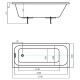 Акриловая ванна Aquatek Eco-friendly Мия 170x80 MIY170-0000032 без панелей, каркаса и слив-перелива