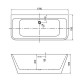 Акриловая ванна Aquatek Элегия 170x75 AQ-113775WT без гидромассажа