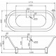 Акриловая ванна BelBagno 177х80 BB21 без гидромассажа