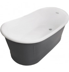 Акриловая ванна BelBagno BB32-CF36 168х90 Серая