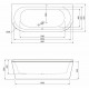 Акриловая ванна Cezares Metauro 180x80 METAURO-wall-180-80-40-W37 без гидромассажа