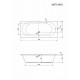 Акриловая ванна Cezares Metauro 180x80 METAURO-180-80-42-W37 без гидромассажа