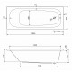 Акриловая ванна Cezares Eco 180х80 ECO-180-80-41-W37 без гидромассажа