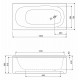 Акриловая ванна Cezares Eco 140х70 ECO-140-70-40-W37 без гидромассажа