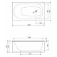 Акриловая ванна Cezares Eco 120х70 ECO-120-70-40-W37 без гидромассажа