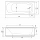 Акриловая ванна Cezares Eco 170х75 ECO-170-75-41-W37 без гидромассажа