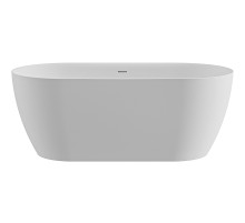 Ванна из искусственного камня Cezares Relax 170x80 CZR-RELAX-170-80-57-SSB Белая матовая без гидромассажа
