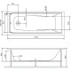 Акриловая ванна AM.PM Gem 170х75 без гидромассажа