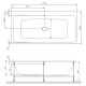 Акриловая ванна AM.PM Func 170х80 W84A-170-080W-A без гидромассажа