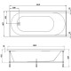 Акриловая ванна AM.PM X-Joy 180х80 W94A-180-080W-A без гидромассажа