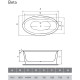 Акриловая ванна Vayer Beta 194x100 KPL Exklusiv Гл000006827 без гидромассажа