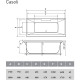 Акриловая ванна Vayer Casoli 180x80 Гл000006808 без гидромассажа