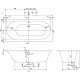 Квариловая ванна Villeroy&Boch Oberon 190x90 UBQ199OBE2V-01 без гидромассажа