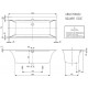 Квариловая ванна Villeroy&Boch Squaro Edge 12 170x75 UBQ170SQE2DV-01 без гидромассажа