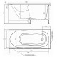 Акриловая ванна Alex Baitler Nemi 150х70 без гидромассажа