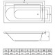 Акриловая ванна C-Bath Geba 180x80 CBQ009003 без гидромассажа