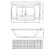 Акриловая ванна C-Bath Talia 190x90 CBQ004003 без гидромассажа