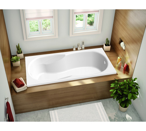 Акриловая ванна C-Bath Vesta 160x70 CBQ005004 без гидромассажа